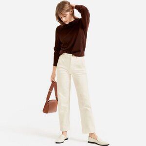 Everlane Straight Leg Crop in Sandstone